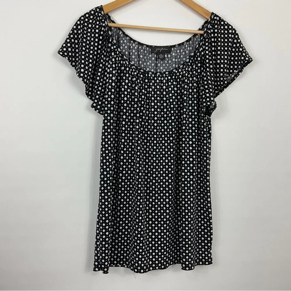 Josephine Flutter Sleeve Blouse Size Medium